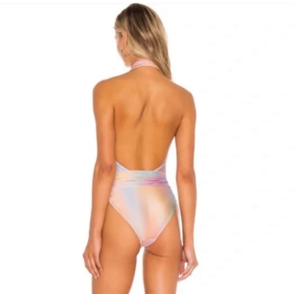 PQ Swim Alex One Piece Swimsuit in Golden Hour New With Tags Size Medium Wrap - Picture 4 of 10